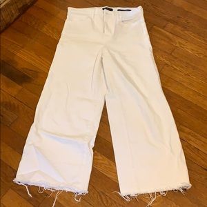 High Rise Wide Leg Crop Denim